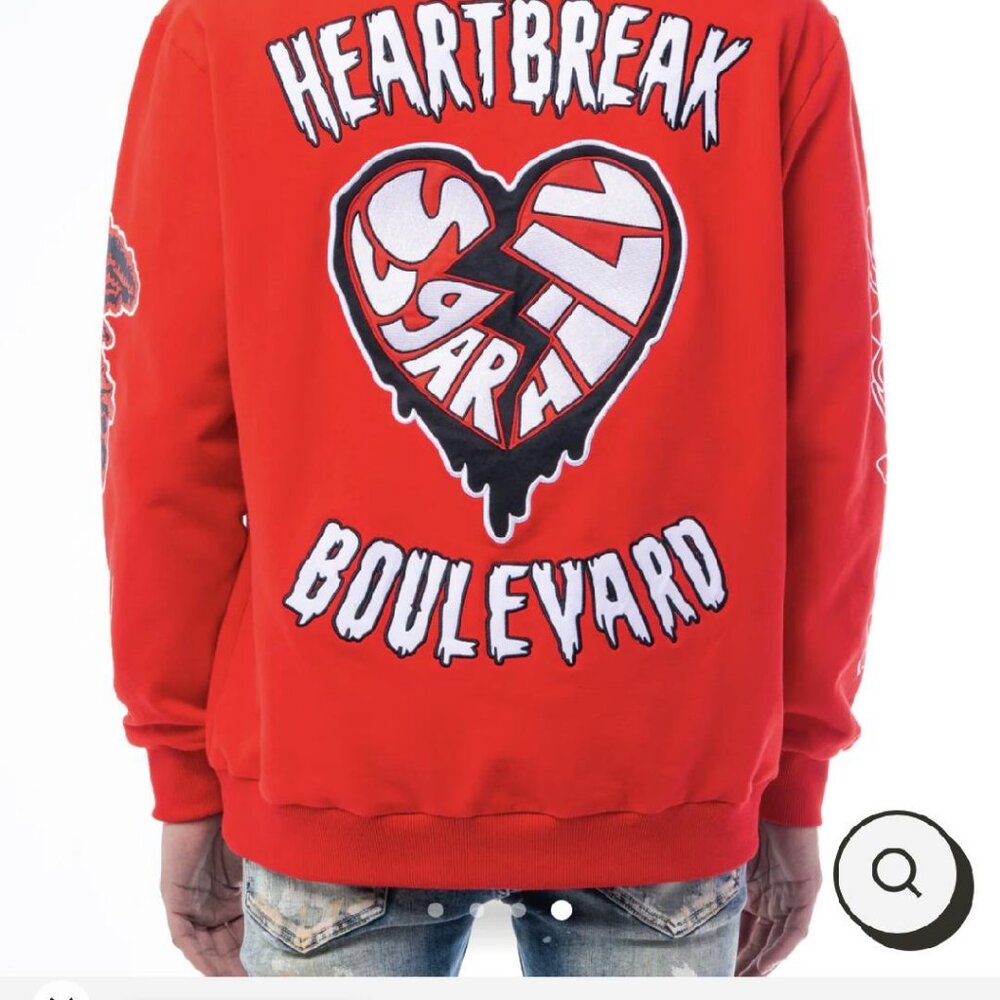 Mens Los Angeles SUGARHILL "HEARTBREAKER" HOODIE Fashion $140 Medium